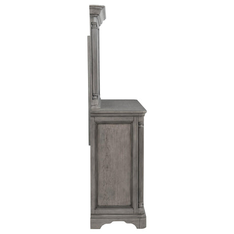 Cresswell Weathered Taupe 8-Drawer Dresser with Mirror from Coaster - Luna Furniture