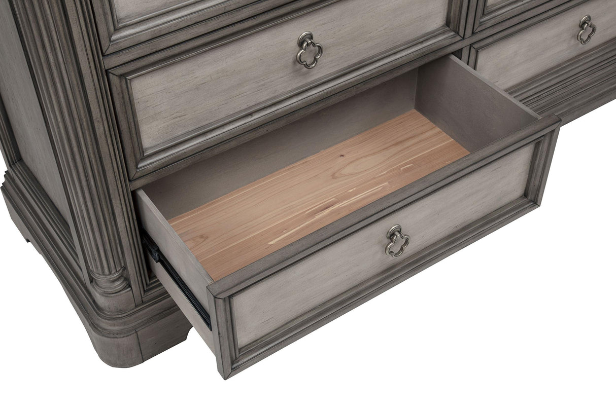 Cresswell 8-drawer Dresser with Mirror Weathered Taupe from Coaster - Luna Furniture