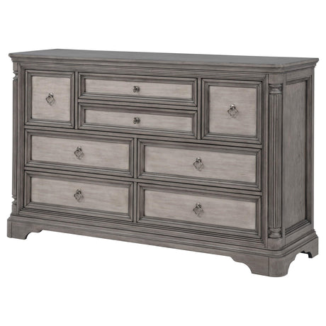 Cresswell Weathered Taupe 8-Drawer Bedroom Dresser from Coaster - Luna Furniture