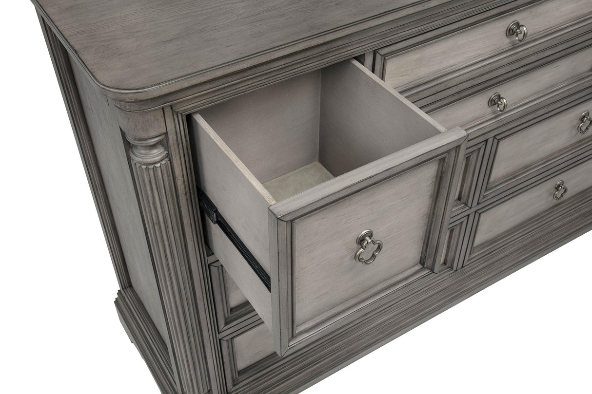 Cresswell Weathered Taupe 8-Drawer Bedroom Dresser from Coaster - Luna Furniture