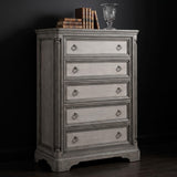Cresswell Weathered Taupe 5-Drawer Chest of Drawers