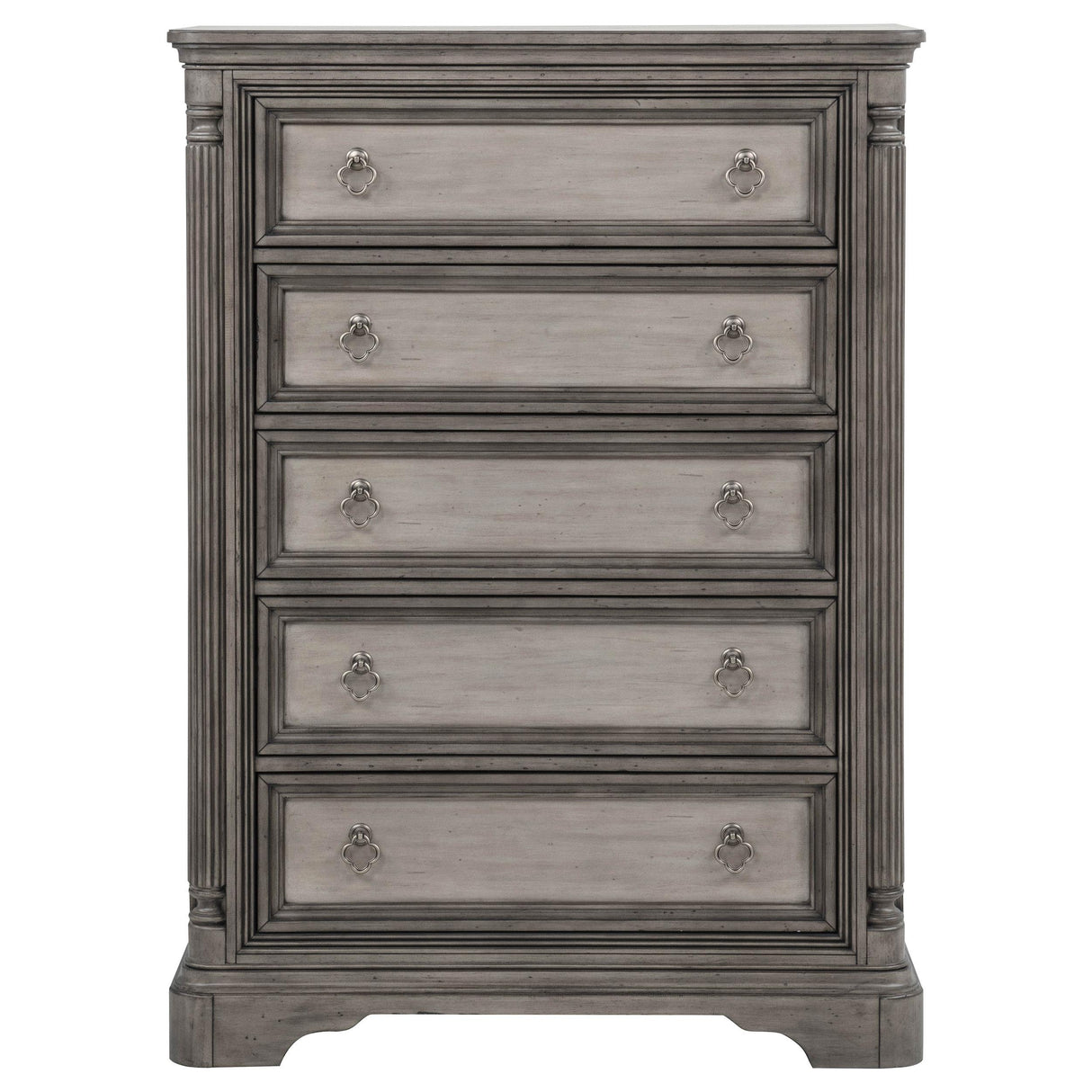 Cresswell Weathered Taupe 5-Drawer Chest of Drawers from Coaster - Luna Furniture