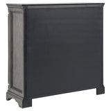 Cresswell 4-drawer Door Chest with Hidden Storage Weathered Taupe from Coaster - Luna Furniture