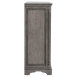 Cresswell 4-drawer Door Chest with Hidden Storage Weathered Taupe from Coaster - Luna Furniture