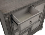 Cresswell 4-drawer Door Chest with Hidden Storage Weathered Taupe from Coaster - Luna Furniture