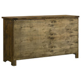 Doherty 4-piece Eastern King Bedroom Set Rustic Brown from Coaster - Luna Furniture