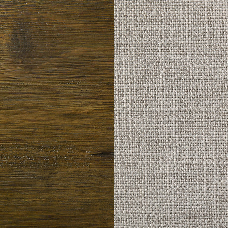 Doherty Rustic Brown Linen Upholstered Eastern King Panel Bed from Coaster - Luna Furniture