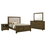 Doherty 4-piece Queen Bedroom Set Rustic Brown from Coaster - Luna Furniture