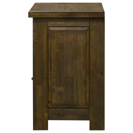 Doherty Rustic Brown 1-Drawer Nightstand from Coaster - Luna Furniture