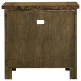 Doherty 1-drawer Nightstand Bedside Table Rustic Brown from Coaster - Luna Furniture