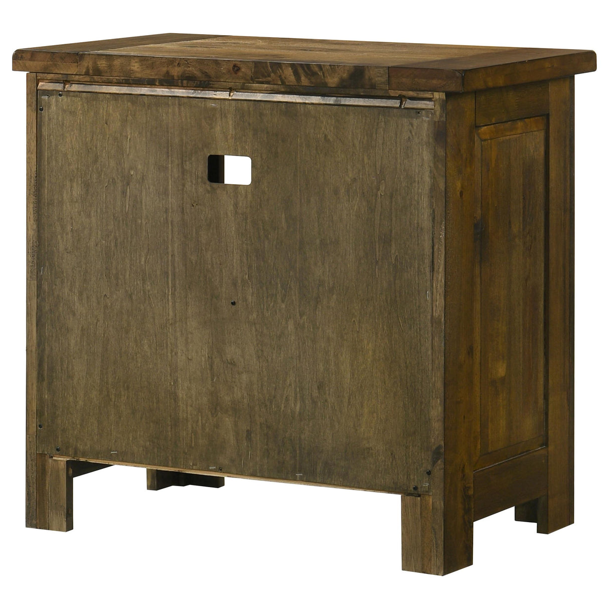 Doherty 1-drawer Nightstand Bedside Table Rustic Brown from Coaster - Luna Furniture
