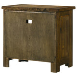 Doherty 1-drawer Nightstand Bedside Table Rustic Brown from Coaster - Luna Furniture