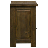 Doherty 1-drawer Nightstand Bedside Table Rustic Brown from Coaster - Luna Furniture