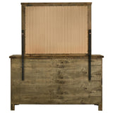 Doherty 6-Drawer Dresser with Mirror Rustic Brown from Coaster - Luna Furniture