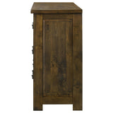 Doherty 6-drawer Bedroom Dresser Rustic Brown from Coaster - Luna Furniture