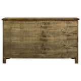Doherty 6-drawer Bedroom Dresser Rustic Brown from Coaster - Luna Furniture