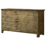 Doherty 6-drawer Bedroom Dresser Rustic Brown from Coaster - Luna Furniture