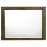 Doherty Rectangular Dresser Mirror Rustic Brown from Coaster - Luna Furniture