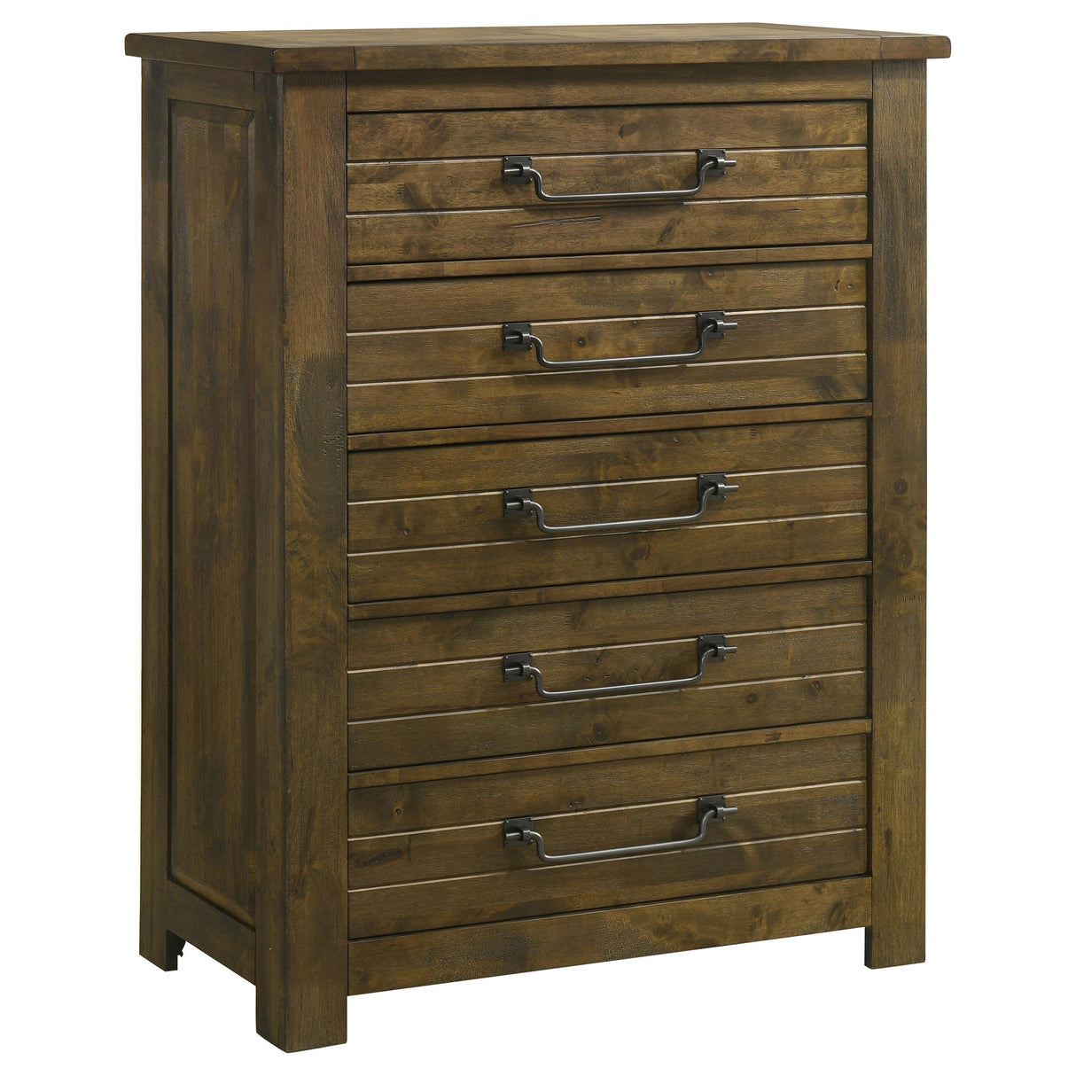 Doherty 5-drawer Chest of Drawers Rustic Brown from Coaster - Luna Furniture
