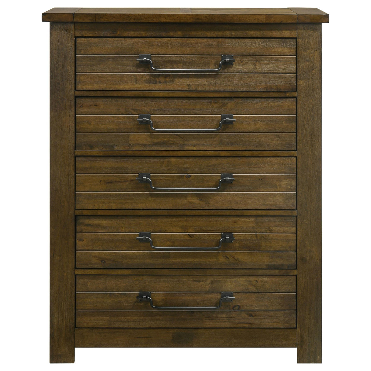 Doherty 5-drawer Chest of Drawers Rustic Brown from Coaster - Luna Furniture