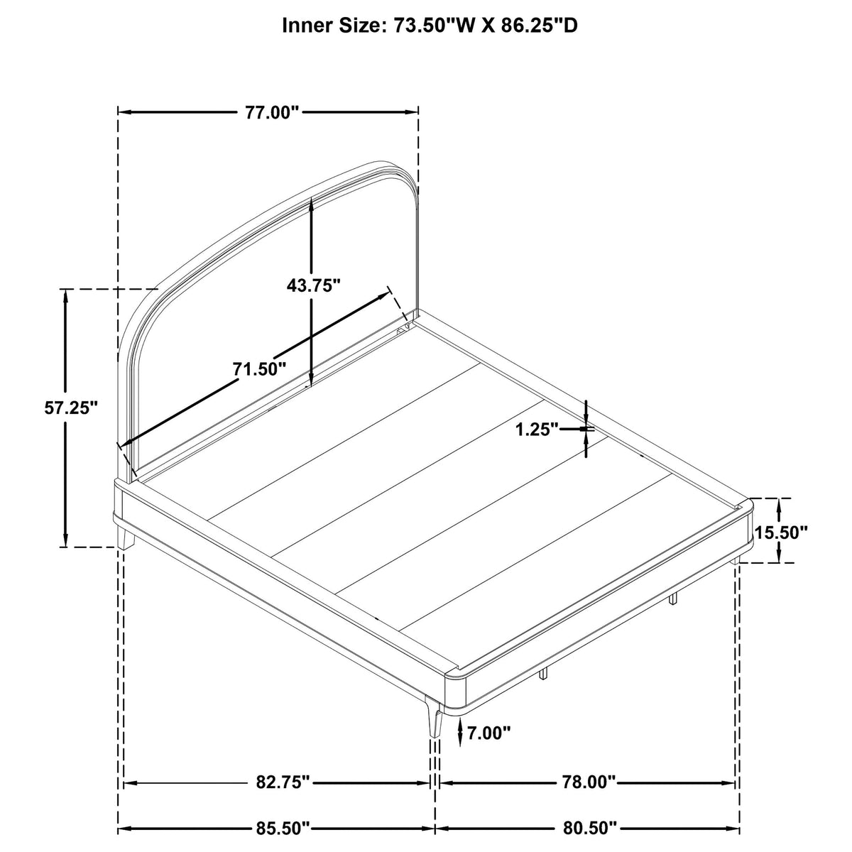 Lucaire Sandstone/Cream Upholstered California King Panel Bed from Coaster - Luna Furniture