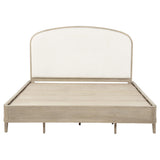 Lucaire Sandstone / Cream Queen Upholstered Panel Bed from Coaster - Luna Furniture