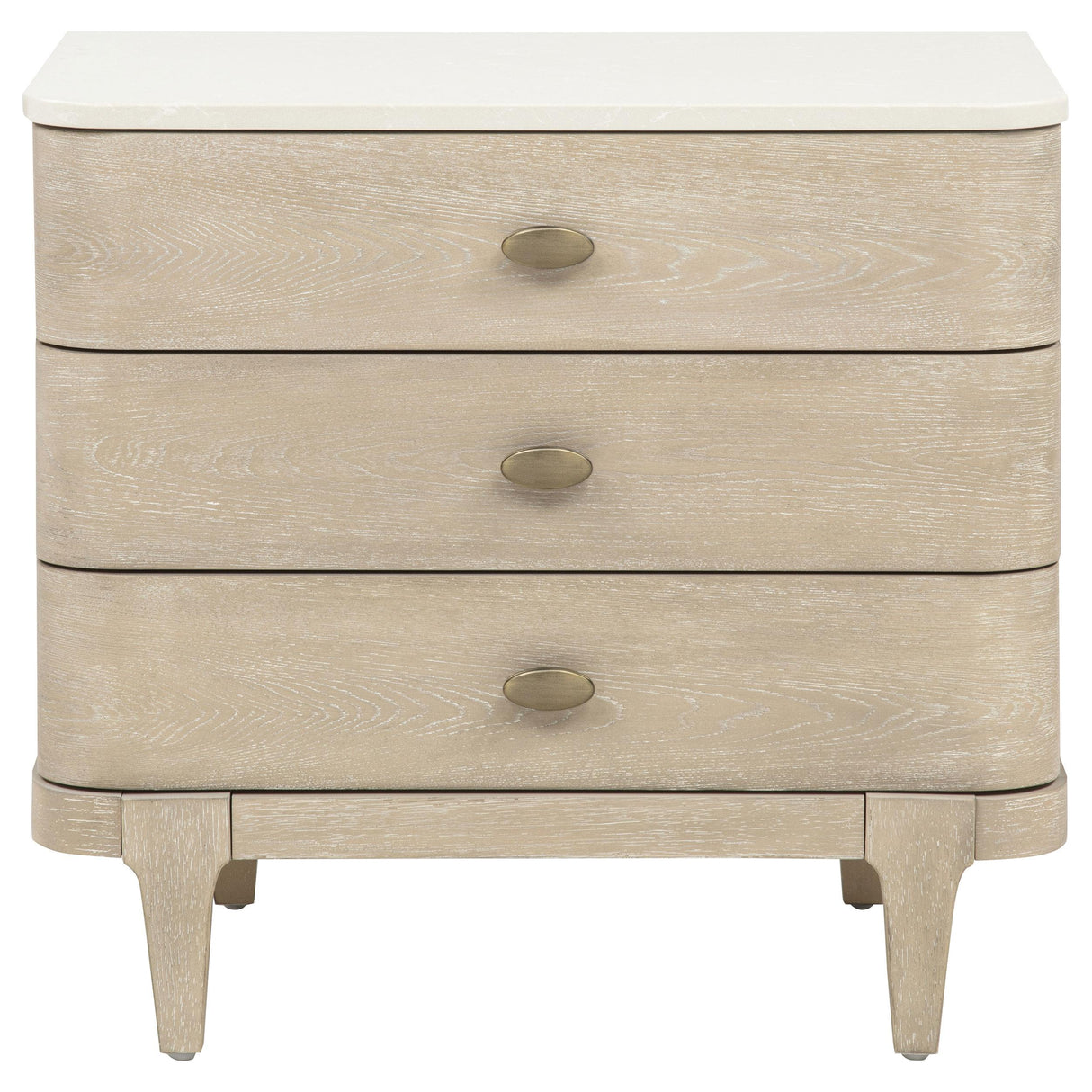 Lucaire Sandstone 3-drawer Nightstand Bedside Table from Coaster - Luna Furniture