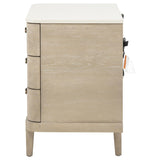 Lucaire Sandstone 3-drawer Nightstand Bedside Table from Coaster - Luna Furniture