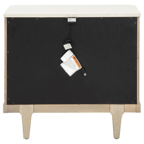 Lucaire Sandstone 3-Drawer Nightstand from Coaster - Luna Furniture
