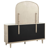 Lucaire Sandstone 6-drawer Dresser Cabinet with Mirror from Coaster - Luna Furniture