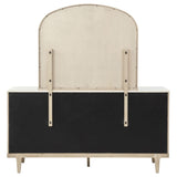 Lucaire Sandstone 6-drawer Dresser Cabinet with Mirror from Coaster - Luna Furniture