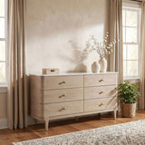 Lucaire Sandstone 6-Drawer Dresser Cabinet from Coaster - Luna Furniture