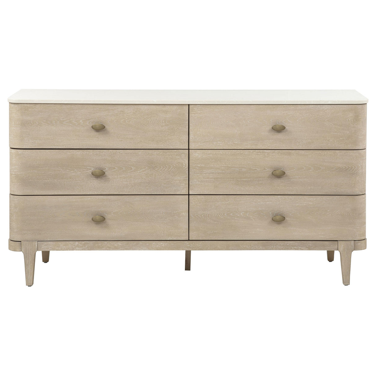 Lucaire Sandstone 6-drawer Dresser Cabinet from Coaster - Luna Furniture