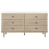 Lucaire Sandstone 6-drawer Dresser Cabinet from Coaster - Luna Furniture