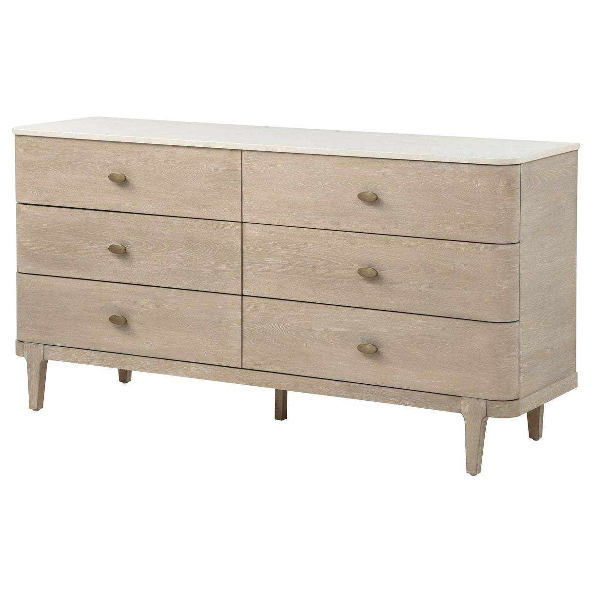 Lucaire Sandstone 6-drawer Dresser Cabinet from Coaster - Luna Furniture