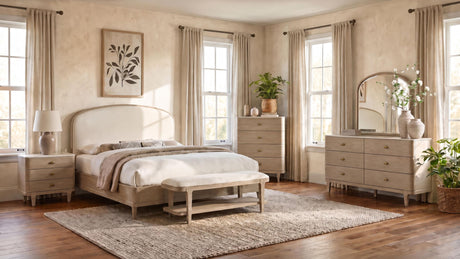 Lucaire Sandstone Arched Dresser Mirror from Coaster - Luna Furniture