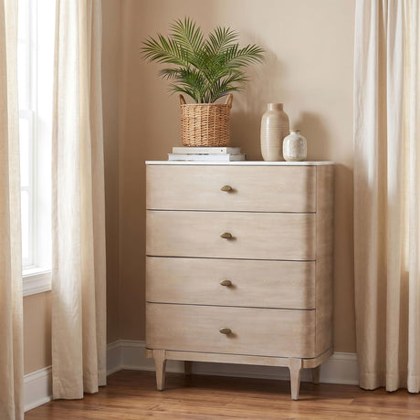 Lucaire Sandstone 5-Drawer Chest of Drawers from Coaster - Luna Furniture