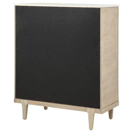 Lucaire Sandstone 5-Drawer Chest of Drawers from Coaster - Luna Furniture