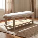 Lucaire Sandstone Upholstered Bedroom Bench
