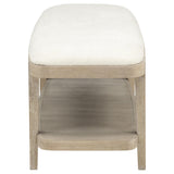 Lucaire Sandstone Upholstered Bedroom Bench from Coaster - Luna Furniture