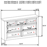 Nevado Gray and Weathered Taupe 7-Drawer Dresser from Coaster - Luna Furniture