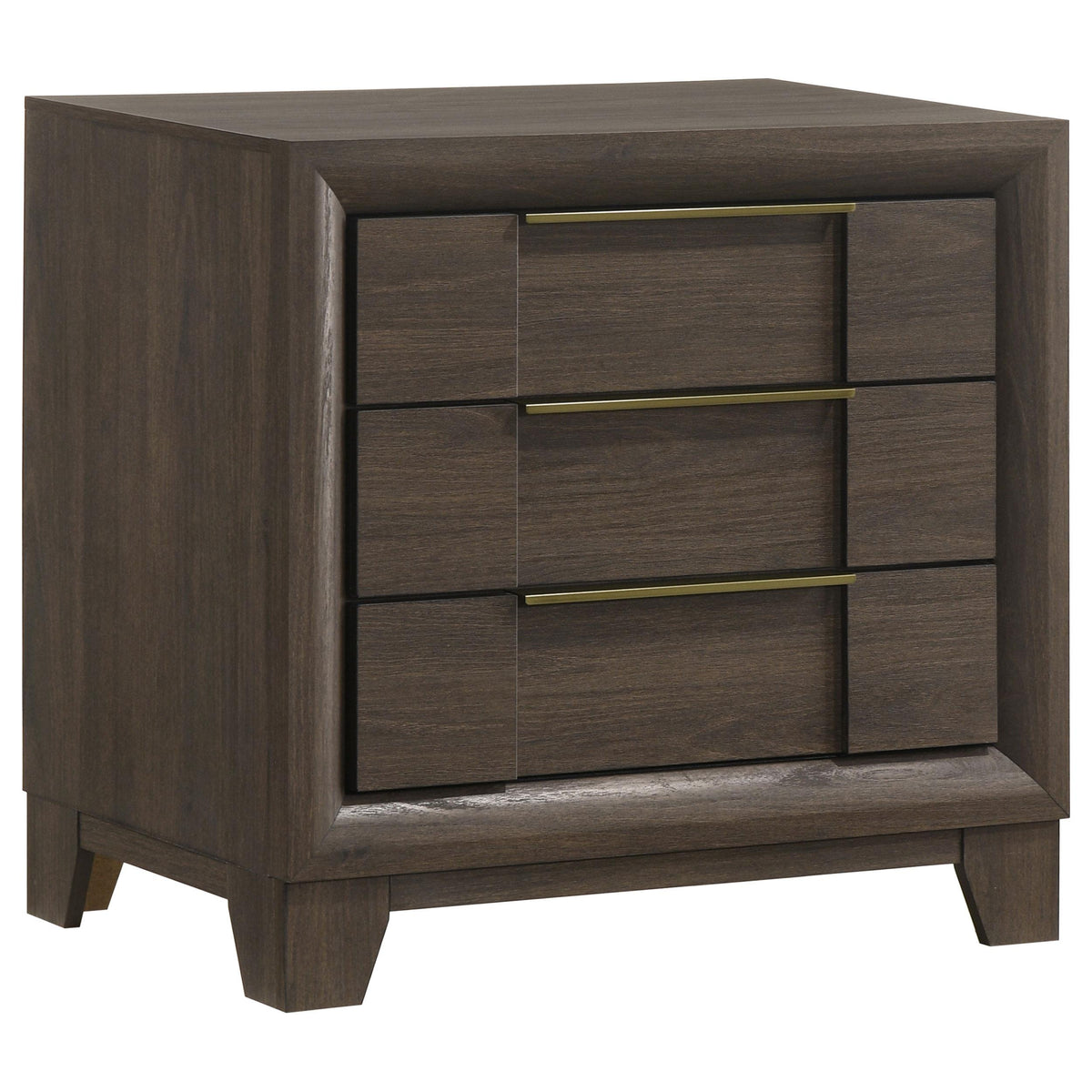 Farre Dark Brown 2-Drawer Nightstand