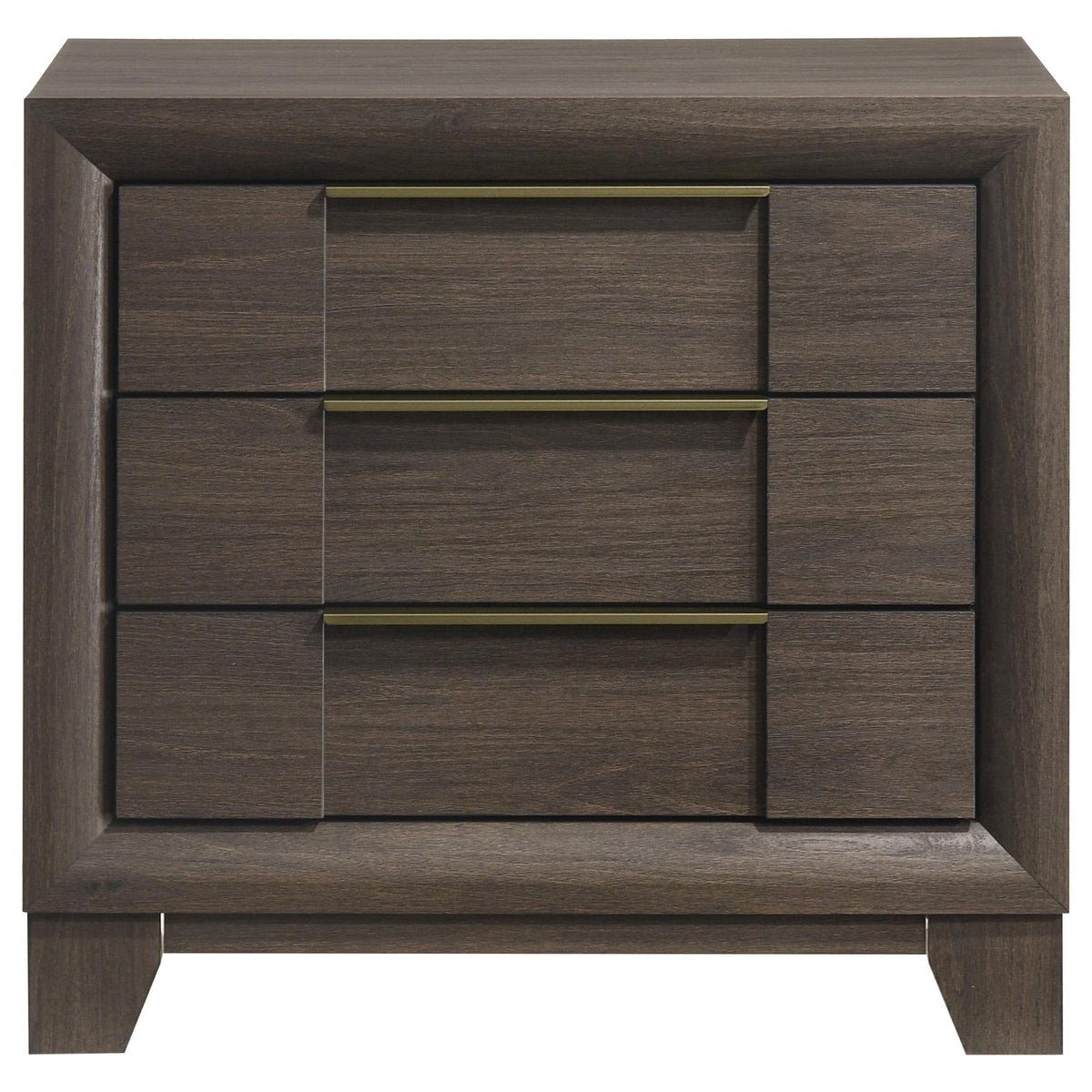Farre Dark Brown 2-Drawer Nightstand