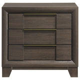 Farre Dark Brown 2-Drawer Nightstand