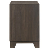 Farre Dark Brown 2-Drawer Nightstand