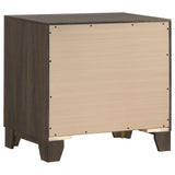 Farre Dark Brown 2-Drawer Nightstand