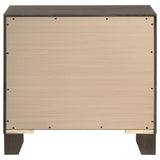 Farre Dark Brown 2-Drawer Nightstand