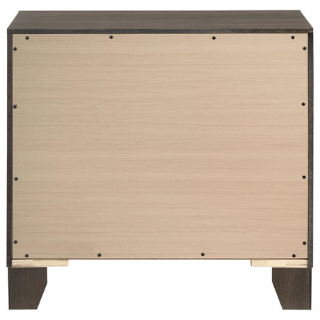 Farre Dark Brown 2-Drawer Nightstand from Coaster - Luna Furniture
