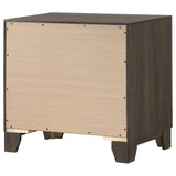 Farre Dark Brown 2-Drawer Nightstand