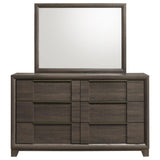 Farre Dark Brown/Beige Contemporary Bedroom Set